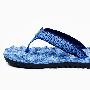 Muztaga/慕士塔格 男款岩石胶粘沙滩拖鞋（MF82000M）蓝色