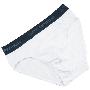 棉花共和国 男士棉质三角内裤 白色 01111015-XL