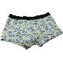 棉花共和国 男士平脚内裤 灰色轮胎花纹 01121008-XL