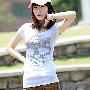 货到付款 2010夏装新款实拍闪钻精典骷髅头短袖圆领T恤 BY320