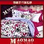 上海猫猫家纺*夜雨5尺床*全棉斜纹活性印刷床品*四件套