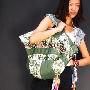 蓝玉宛原创设计包袋夏季新款绿色折纸系列单肩/手拎女包10040