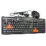 蓝宇 LY-3088 光学键鼠套装 黑色（超值的键鼠结合 键盘采用镭雕字符经久耐磨 精准的光学导航鼠标 是工作游戏的最佳组合）
