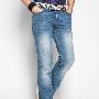 UIP正品 2010新款夏男式韩版时尚抓痕破洞做旧牛仔裤 260265017