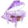 丽音 典雅紫色水晶钢琴音乐盒LY4C25Z（韵升机心 天空之城）