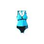 麦斯卡新款女装素色分体泳衣M01009（M）