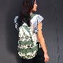 蓝玉宛原创设计包袋绿色折纸系列双肩/书包/旅行女包10042G
