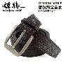 正品 哲狼 男士皮带 二层牛皮 合金亚光针扣 0301F1