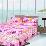 【在线支付】优玛-粉红回忆 床上用品活性四件套5尺 被套 床单