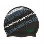 2010新款！speedo黑色印花硅胶帽(旗舰店）【103013】
