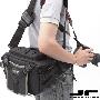 【JR】冲锋后背腰挎单肩三用摄影包单反相机包附带防雨罩CA9116BK