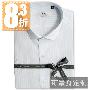 [IWODE]男装定制衬衫 纯棉修身白色条纹衬衣可短袖送绣字853