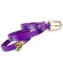 A01123-1紫色时尚女士皮带 经典带尾配锁扣腰带