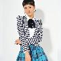 完美体现 思阳2010新款 蓝白条纹小外套SY0803009