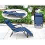 [厂家直销]两用躺椅沙滩椅折叠椅午休椅 藏青色 折叠床