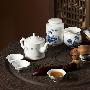 景德镇陶瓷茶具11头套装 茶壶茶杯茶叶罐JDCJ076
