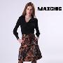 Maxchic品牌摩登都市系列罗马式立体长袖针织衫上衣DQ33017C10M