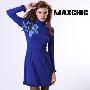 Maxchic品牌奢华优雅系列针织连衣裙DQ42021C10M