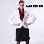 Maxchic品牌奢华优雅系列捏褶镶钻对扣西服外套DQ12233S10M