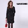 Maxchic品牌奢华优雅系列纯手工缝石圆领连衣裙DQ43248S10M