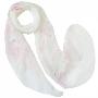 Angel's外贸真丝刺绣长丝巾礼品装(104008-白色)