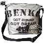 Benko缤果复古单肩袋（灰色）斜挎包 男女通用 时尚大方