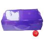 喜家家宜家风格优质加厚女式鞋盒6个装紫色(带插片/可上下叠加)