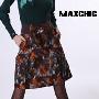 Maxchic品牌奢华优雅系列立体修身经典百搭高腰半身裙DQ53240S10M