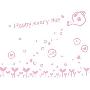 EMIT墙贴 幸福的日子（FH0700088）100*26cm 粉红色