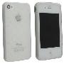 Insten 苹果(Apple) iPhone4代手机高品质圆纹清水套 透白色