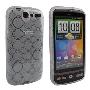 Insten HTC G7 Desire渴望手机高品质圆纹清水套 透白色