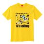 [MT]10时尚 新款 短袖印花T恤 Next traveling 黄色