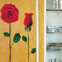 EMIT彩色牆貼 70*50cm 紅玫瑰防水自粘貼 臥室床頭貼
