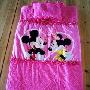 迪斯尼家纺 粉色卡通儿童床上用品儿童专用保暖两用睡袋 被子