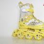 美洲狮MS707PS 专业儿童轮滑鞋 溜冰鞋 旱冰鞋 黄色
