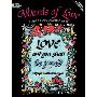 Words of Love Stained Glass Coloring Book (平装)