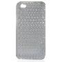 宜适酷 EXCO TPU钻石保护套(Fit iPhone 4)ZT-11灰色 （适用于苹果Apple iphone4手机）