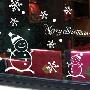 【圣诞装饰】EMIT时尚创意玻璃贴 70*55cm 雪人与雪花