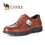 CAMEL美国骆驼 隐形内增高款 男士商务休闲鞋 0690531棕色
