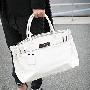热卖●2010新款欧美流行杂志推荐荔枝纹白色时尚手提包