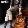 韩版女包月销千件韩国KVOLL品牌手提包包单肩斜挎包1007 棕色