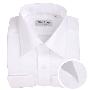 【蓝河】白色提花暗纹纯棉高档绅士袖扣衬衫BDXA322L
