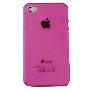 Insten 苹果(Apple) iPhone4代手机高品质指纹清水套 透粉色