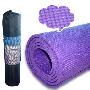 易乐6mm紫色瑜伽垫两件套(瑜伽垫 背袋)