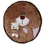 NICI 圆形立体靠垫抱枕 宝贝宠物熊 棕色