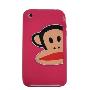 Paul Frank iphone3G/3GS 硅胶套 半脸红猴