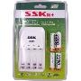 SSK飚王高容量镍氢充电电池套装(四槽标准座充/2200mAH电池*4节）