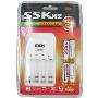 SSK飚王高容量镍氢充电电池套装(四槽标准座充/2500mAH电池*4节）