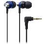 铁三角 Audio-Technica ATH-CK303M BL 动圈型舒适入耳式耳机 蓝色（时尚造型靓丽色彩 4种尺寸耳套 完全防止漏音）（铁三角官方授权网络销售）