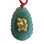 悦人天然翡翠A货吊坠金镶玉-运程吉祥生肖龙(附赠宝玉石鉴定证书)